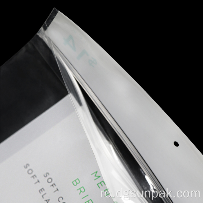 Sutien Chiloți Pungi de ambalare din plastic cu orificiu pentru agățat